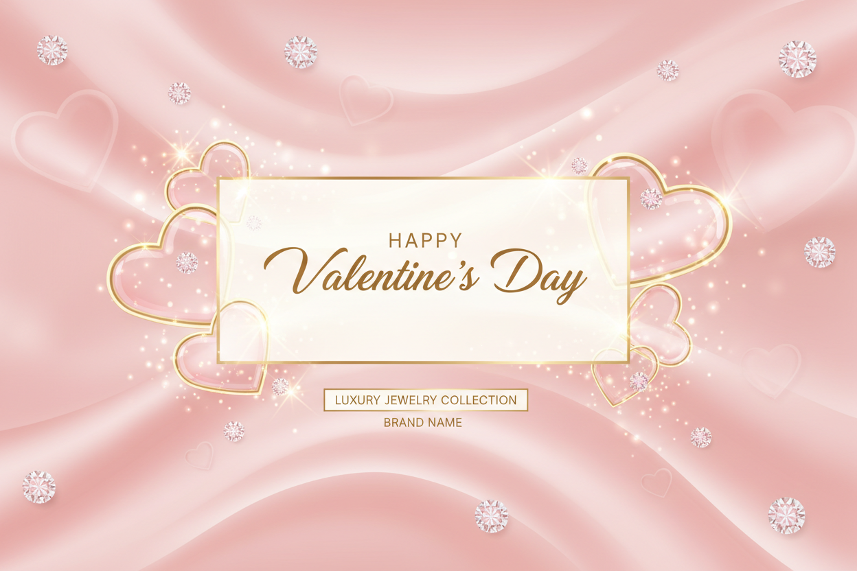 Bannière élégante Saint-Valentin